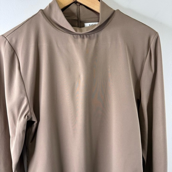 Aritzia Babaton Contour Mockneck Longsleeve Bodysuit in Clay Size 1x - Picture 9 of 15